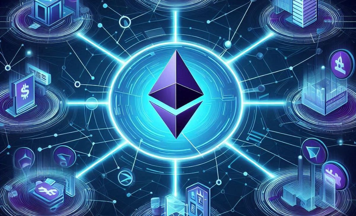 Ethereum powers DeFi by enabling decentralized financial services on its blockchain