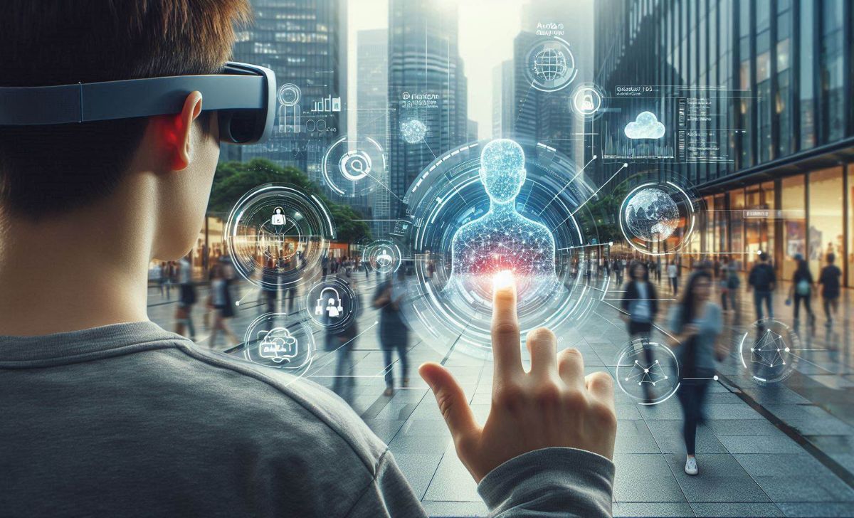 AR blends digital elements with the real world, enhancing interactivity in the Metaverse