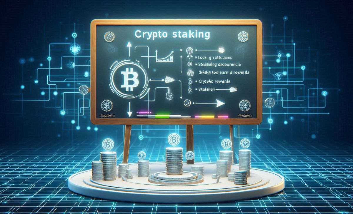 Crypto staking means locking coins to earn passive rewards