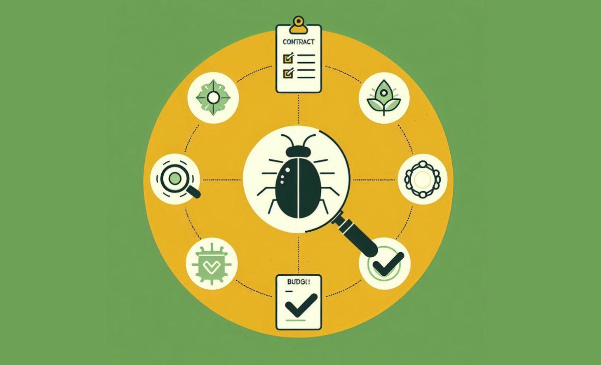 The audit process reviews Solidity code, tests for bugs, and reports risks