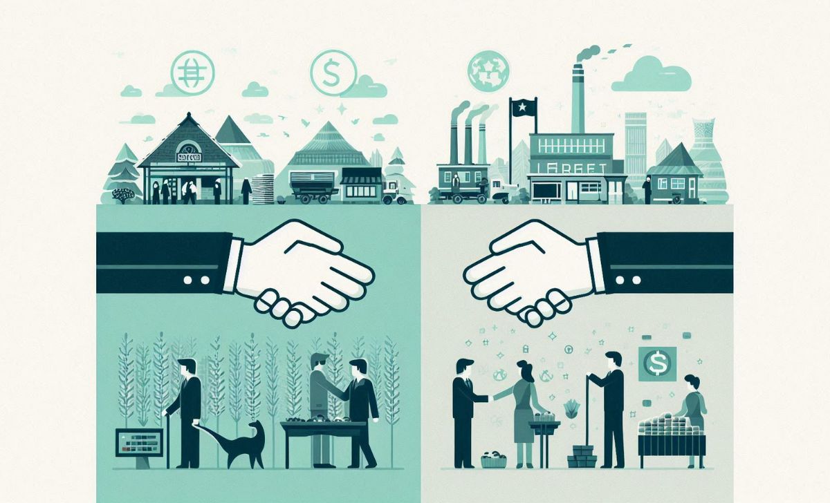 Free enterprise allows market freedom; command relies on state control.