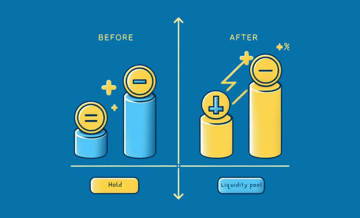 Add ETH and USDT to a pool; if ETH price rises, you may lose value