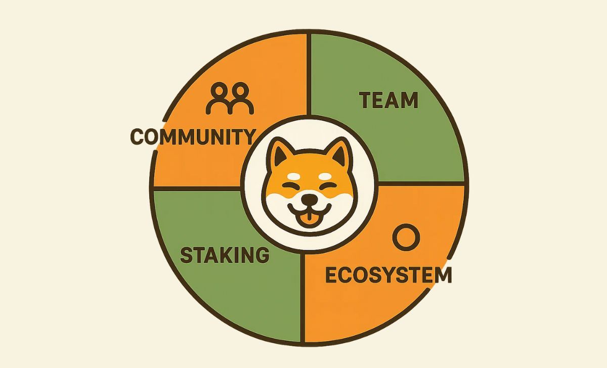 50% of BONK was airdropped; rest allocated to team, DAO, and partners