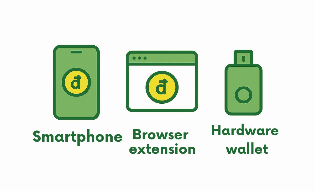Web3 wallets include browser, mobile, hardware, desktop, and multi-chain types