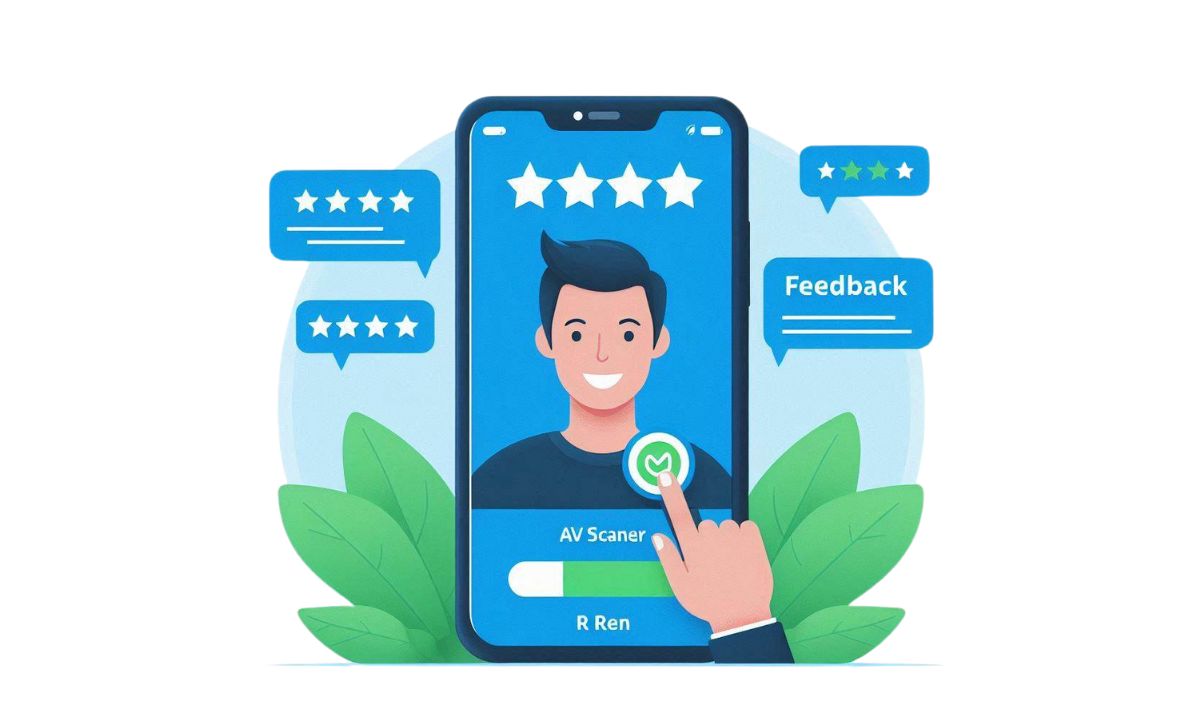 Positive reviews highlight strong malware protection, easy use, and fast scans